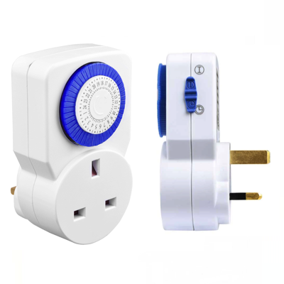 Masterplug TMS24 Daily Mechanical Segment Timer WHITE